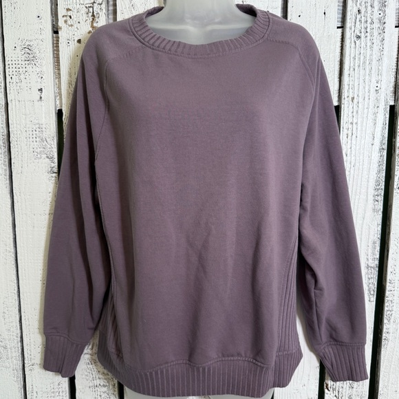 Unavailable-Jockey Pullover Sweatshirt Womens Size Small Lavender Purple Ribb - Picture 1 of 8